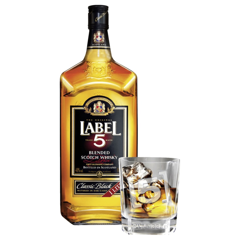 Label 5 Blended Scotch Whisky Classic Black 1l